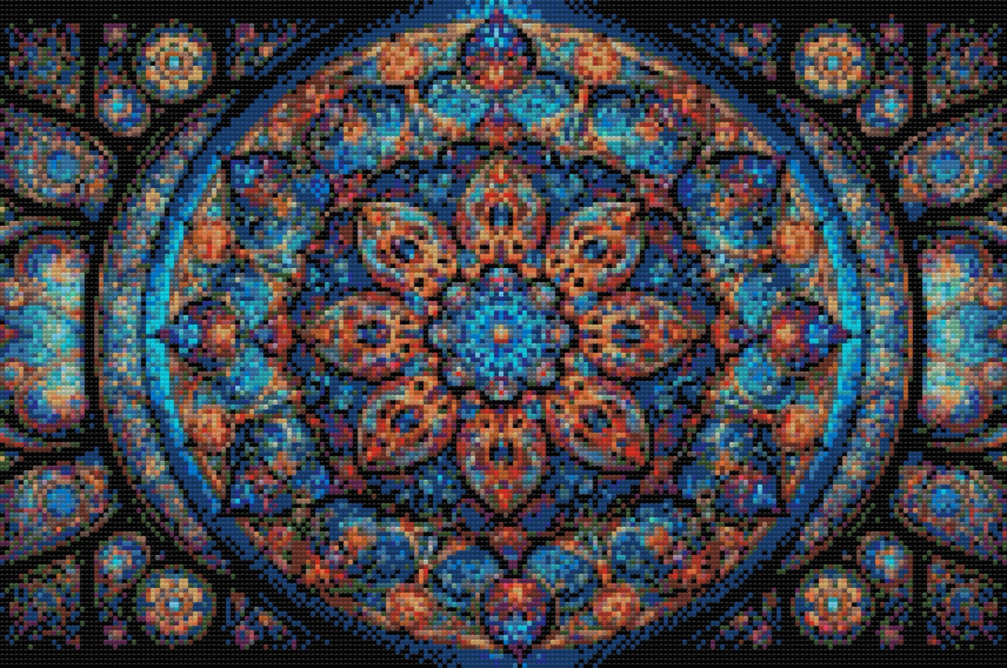 Diamond Paint - Mandala med en blomst i midten