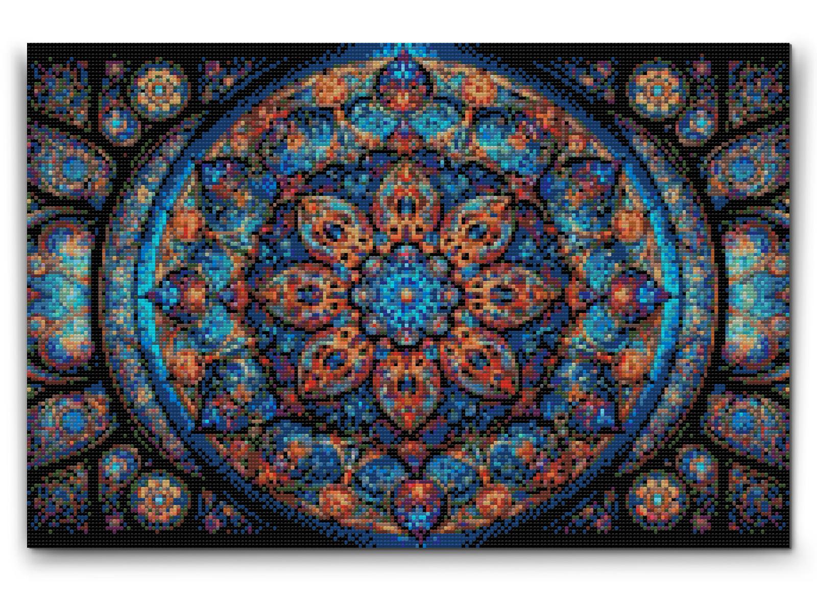 Diamond Paint - Mandala med en blomst i midten