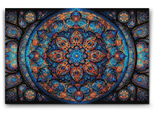 Diamond Paint - Mandala med en blomst i midten