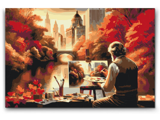 Paint by number - Tiden nærmer sig solnedgang