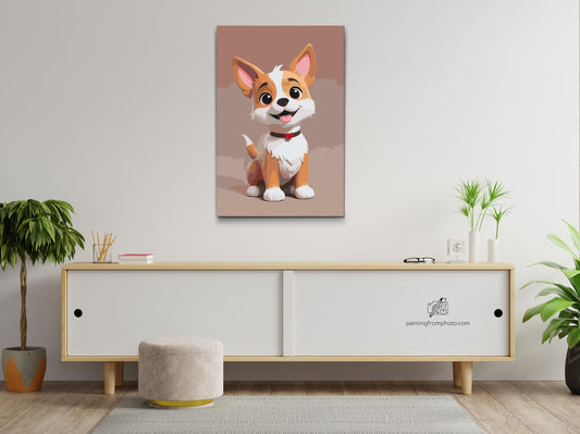 Paint by number - Doggy für Kinder