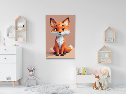 Paint by number - Ræv for børn