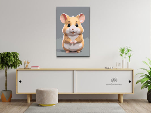 Paint by number - Hamster til børn