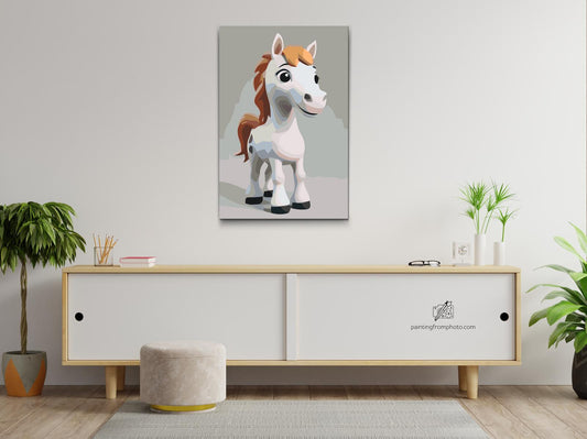 Paint by number - Hest til børn