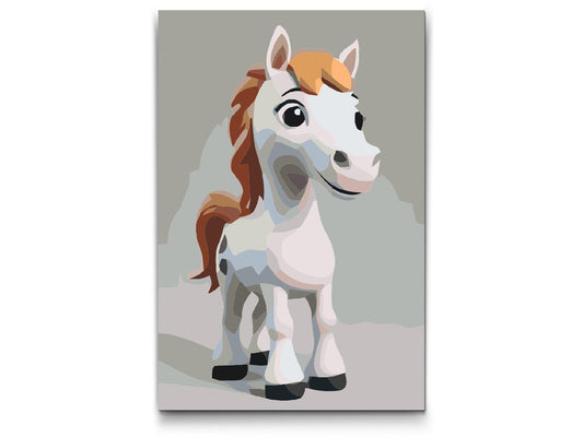 Paint by number - Hest til børn