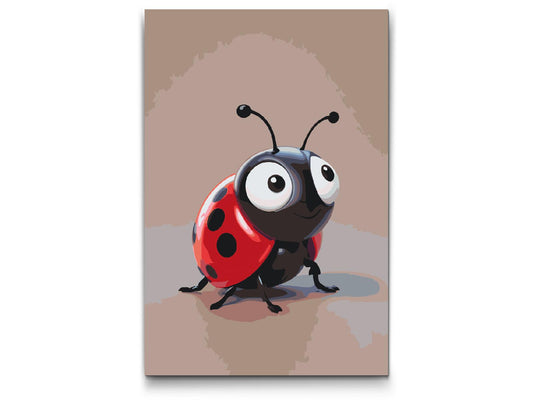 Paint by number - Mariehøne til børn