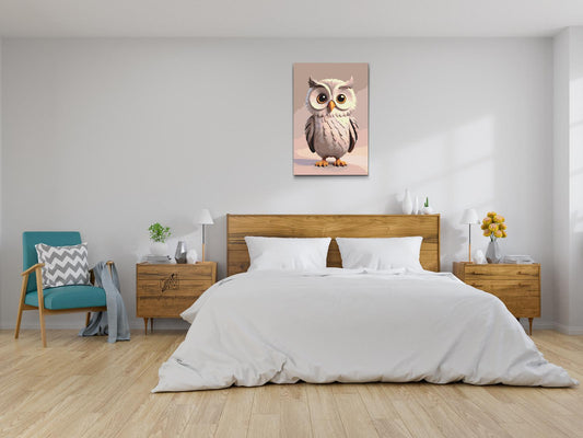 Paint by number - Ugle til børn