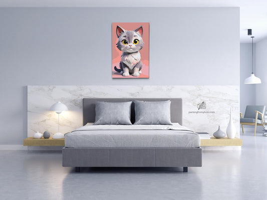 Paint by number - Kat til børn