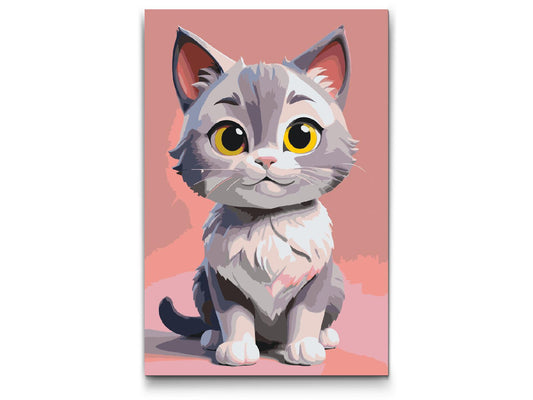 Paint by number - Kat til børn