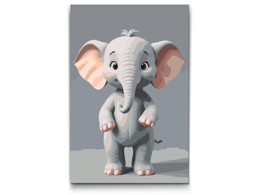 Paint by number - Elefant til børn