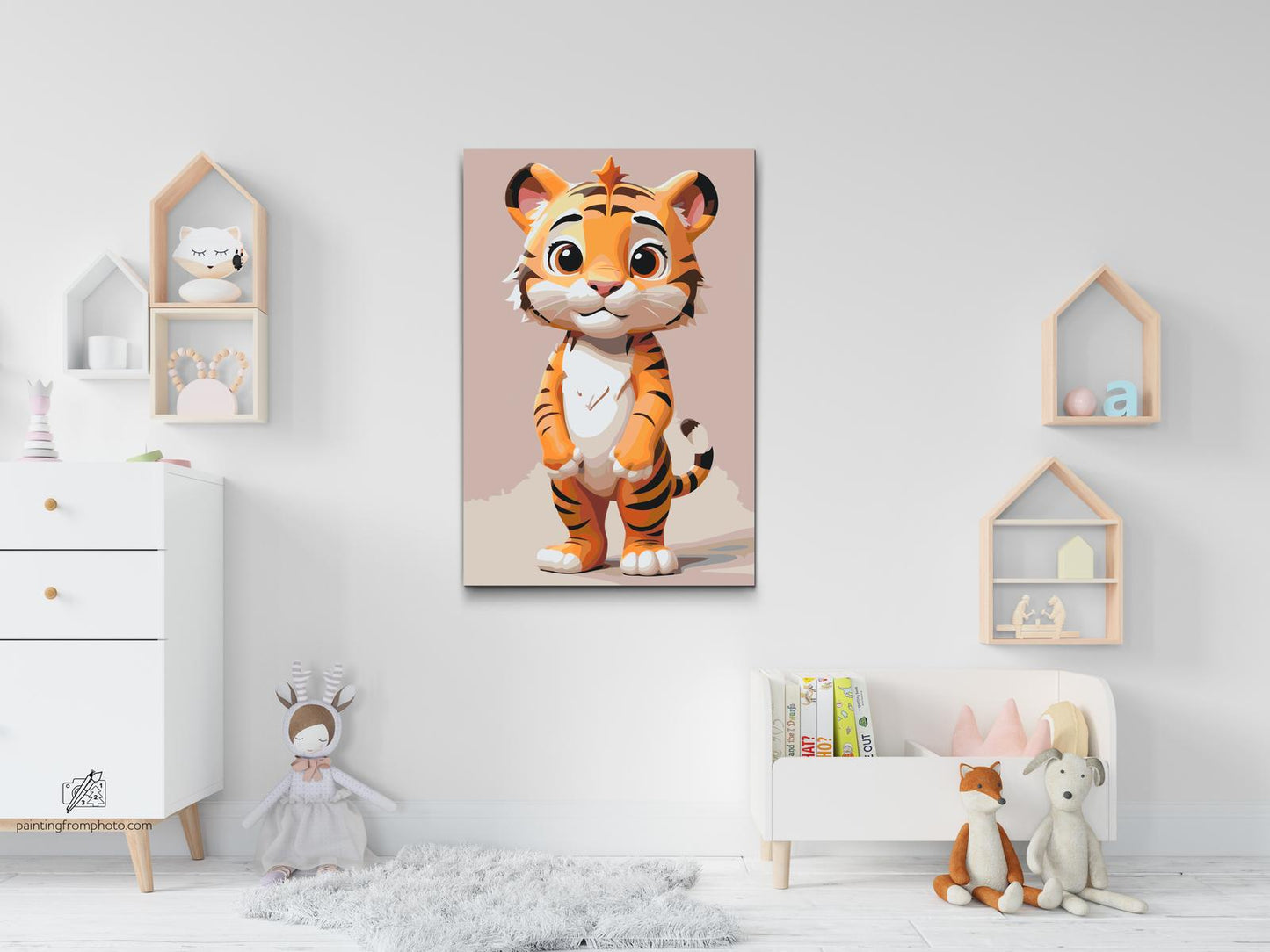 Paint by number - Tiger til børn