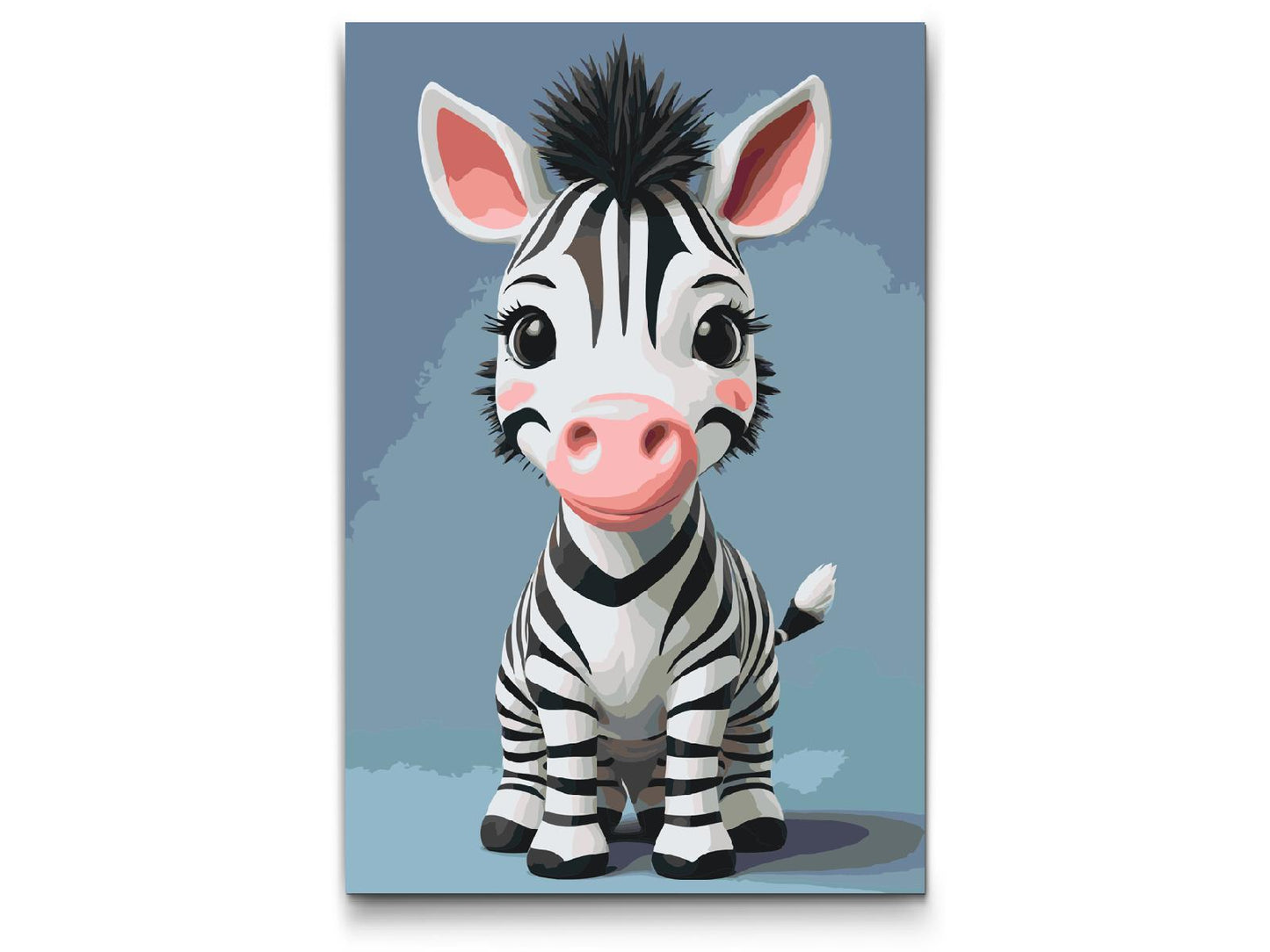 Paint by number - Zebra for børn