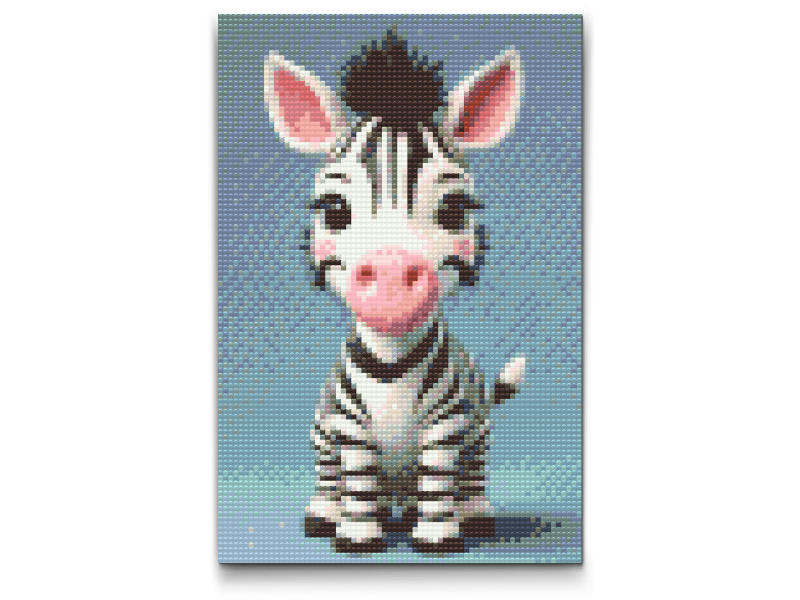 Diamond Paint - Zebra for børn