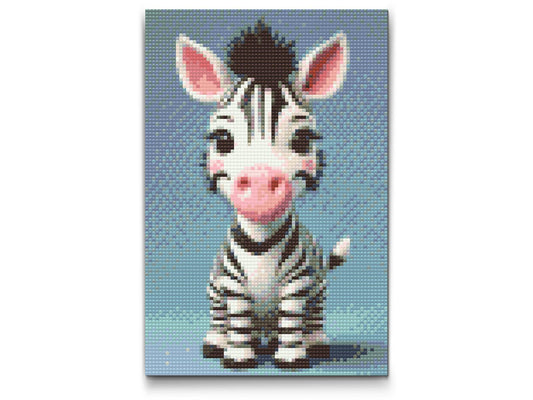 Diamond Paint - Zebra for børn