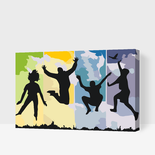 Paint by number - Glædesfyldt Hop