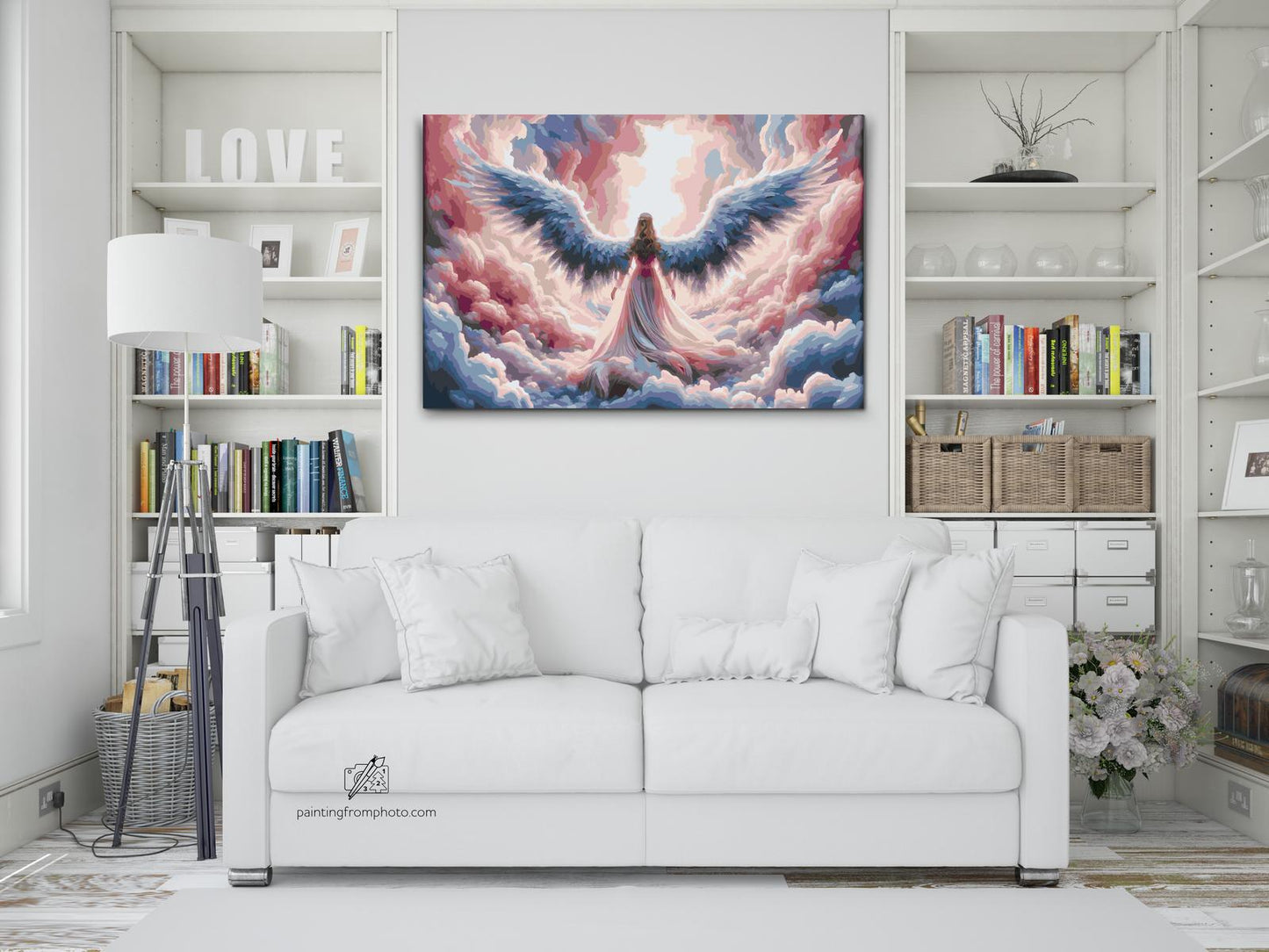 Paint by number - Englevinger