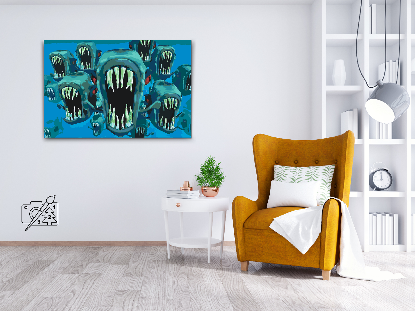 Paint by number - Piranhaer