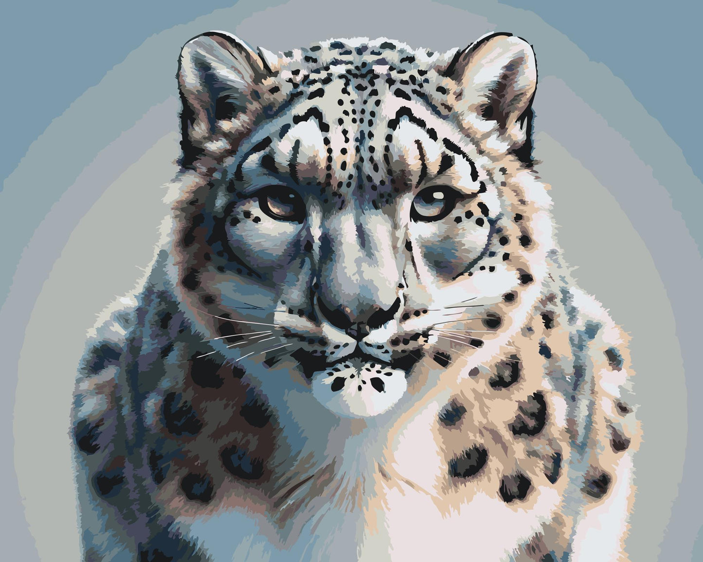 Paint by number - Leopard