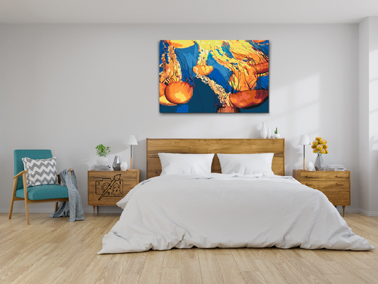 Paint by number - Vandmænd i havet