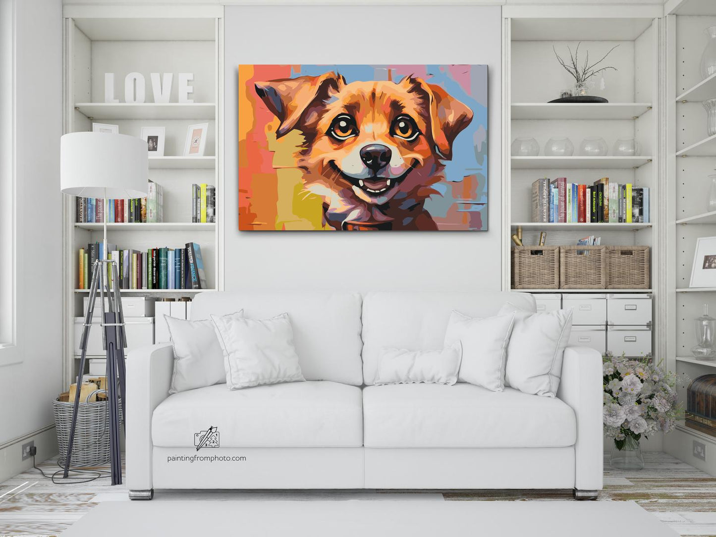 Paint by number - Glade hund