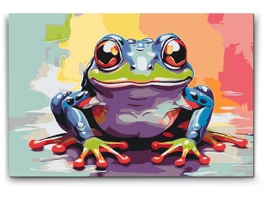 Paint by number - Glade Frø