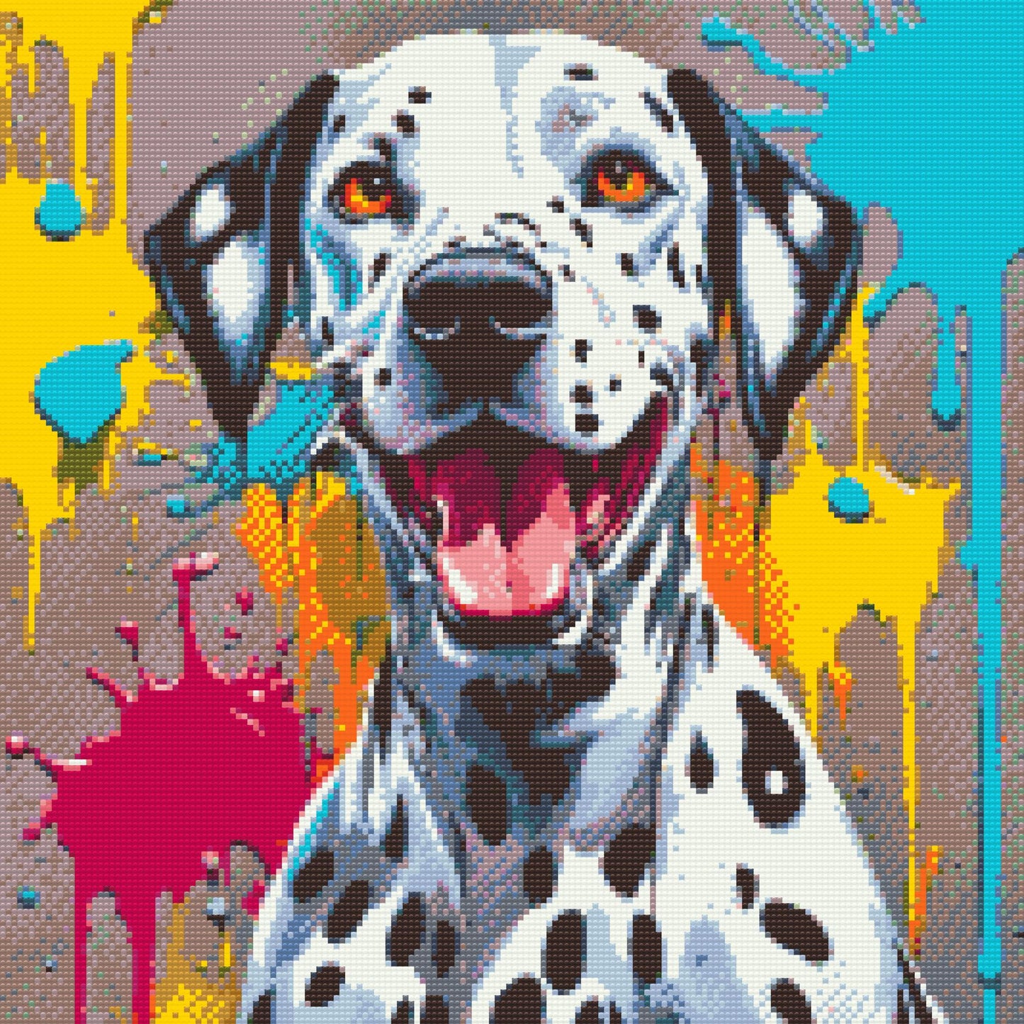 Diamond Paint - Farverig dalmatin