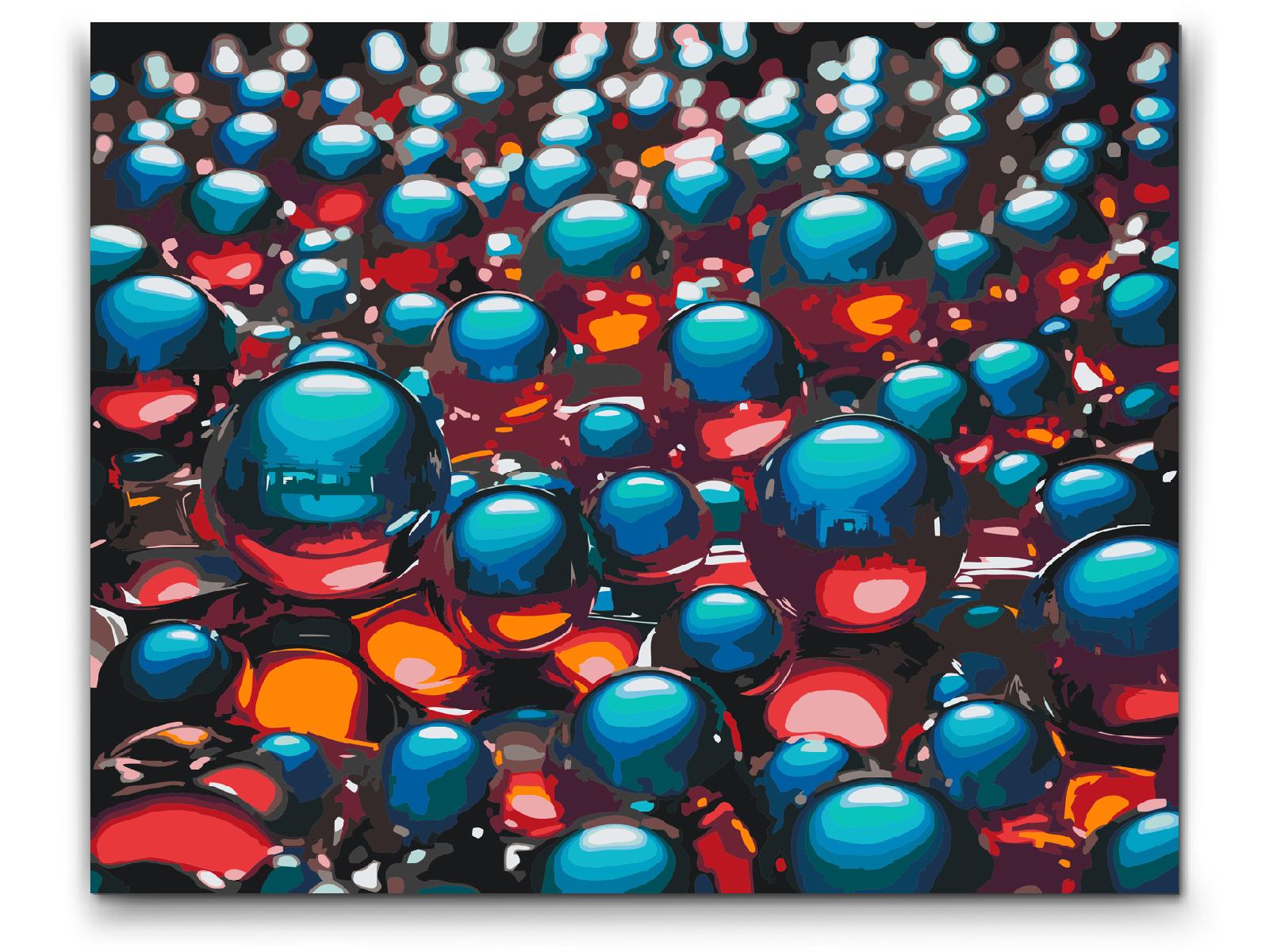 Paint by number - Glaskugler