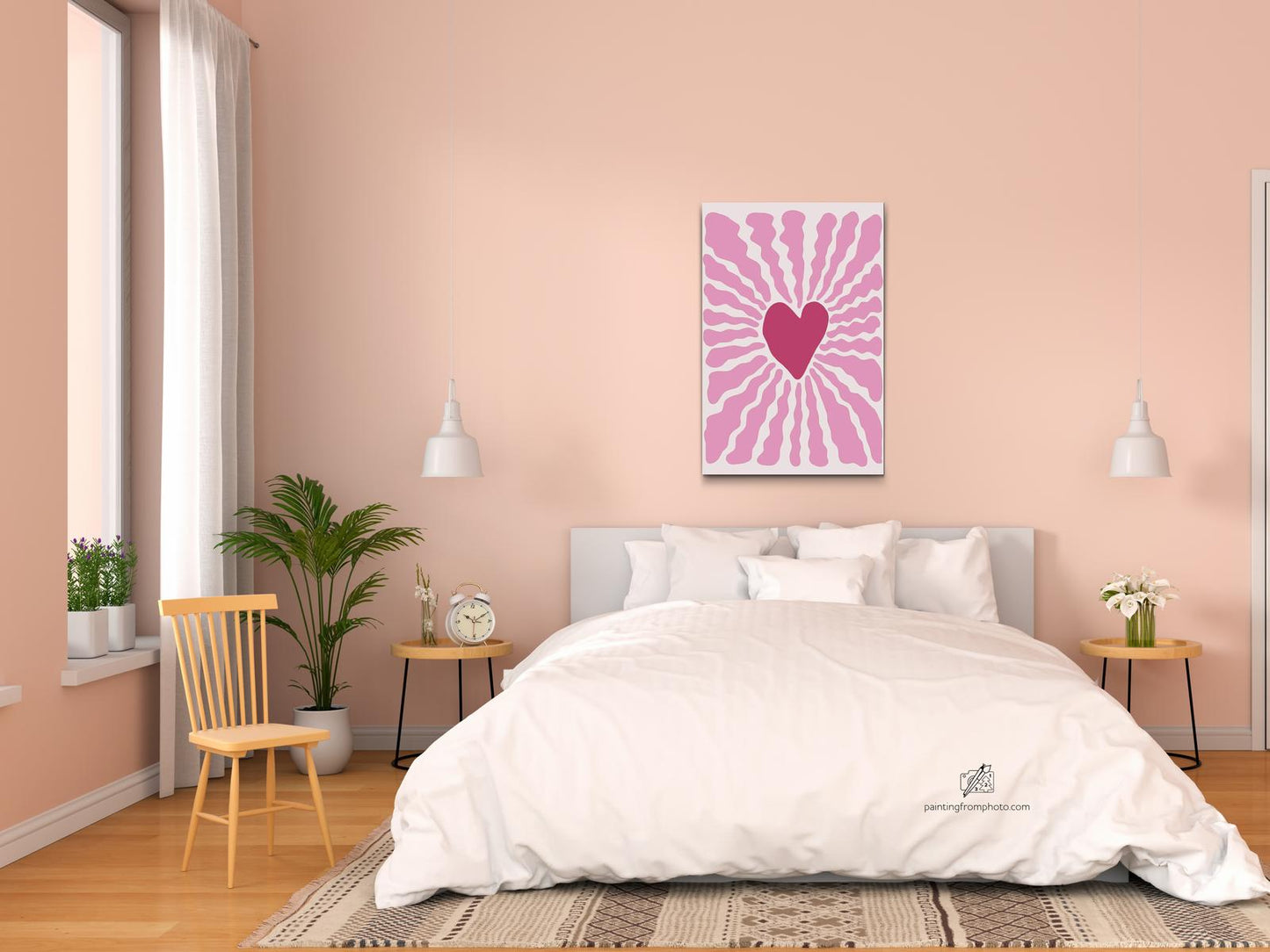 Paint by number - Ornament med hjerte