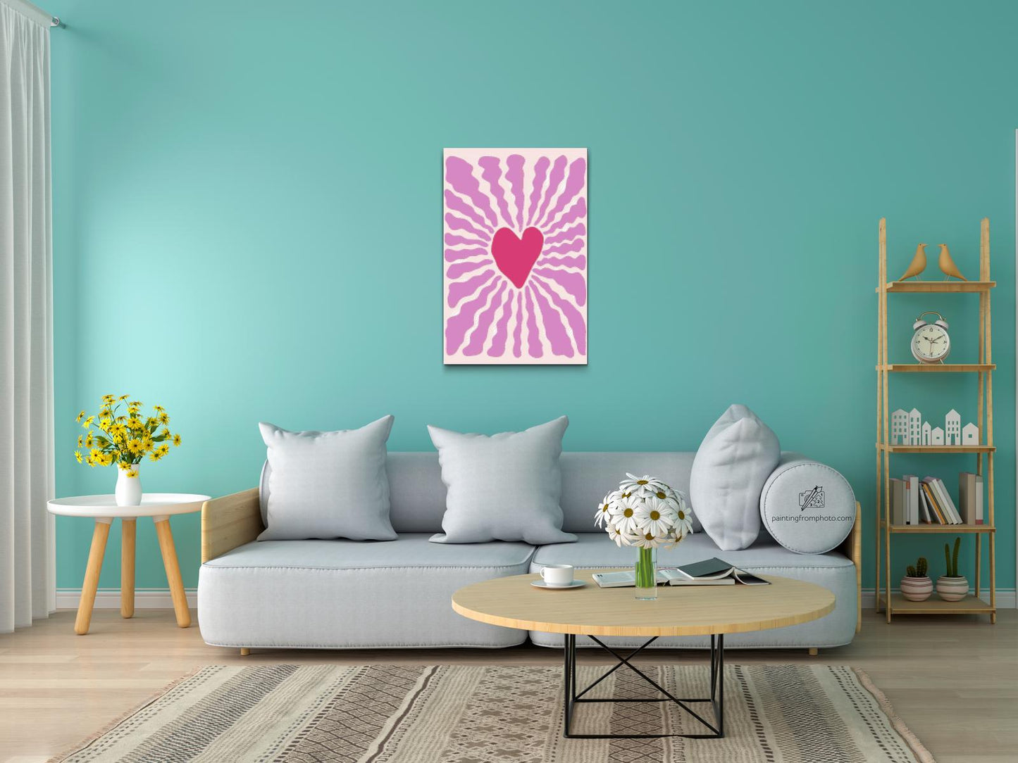 Diamond Paint - Ornament med hjerte