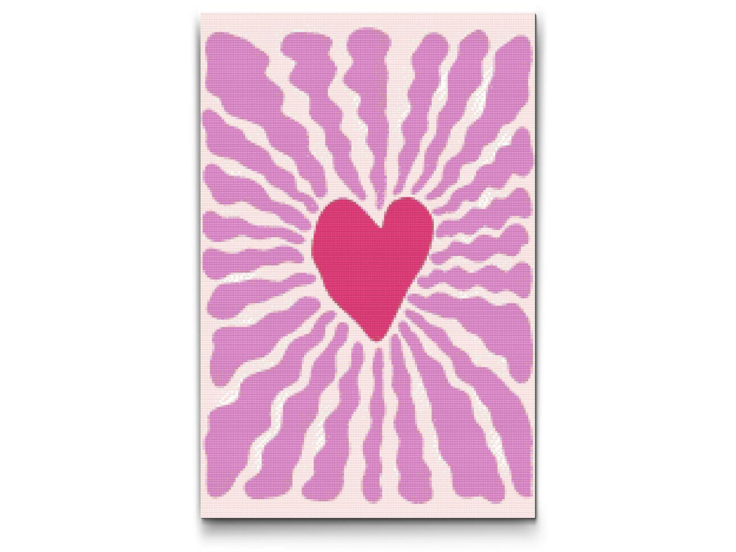 Diamond Paint - Ornament med hjerte