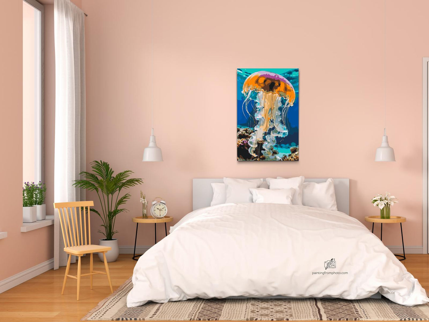 Paint by number - Vandmænd i havet