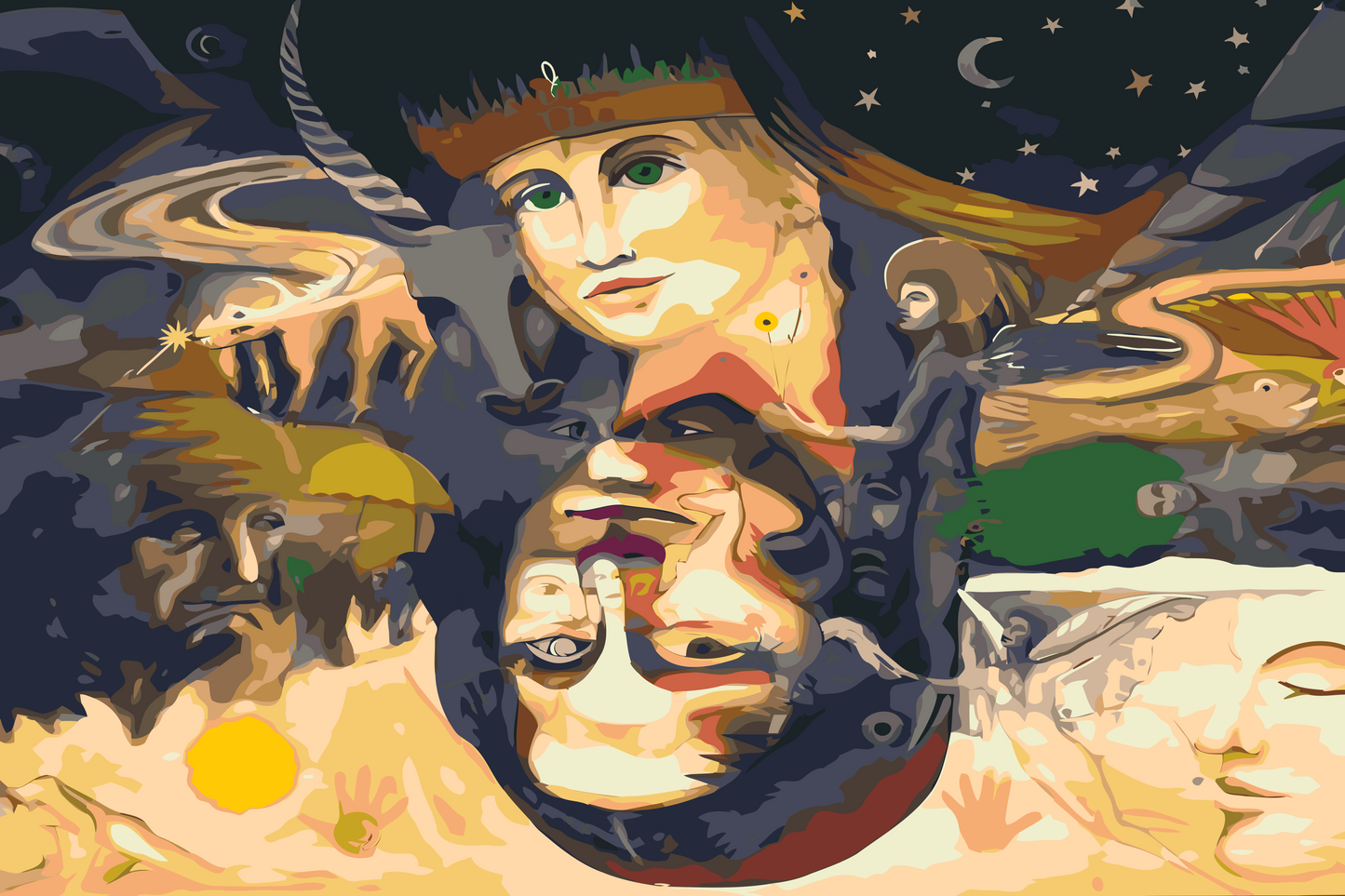 Paint by number - Mix af kunst