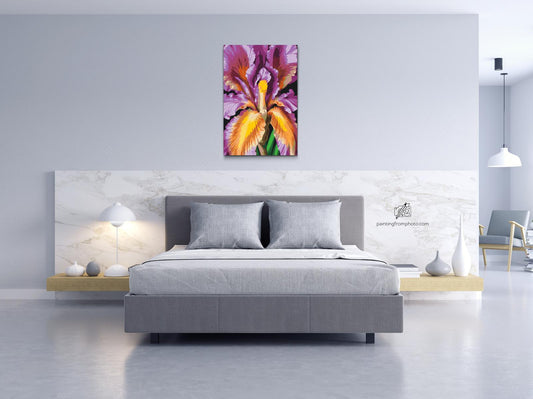 Paint by number - Irisblomst