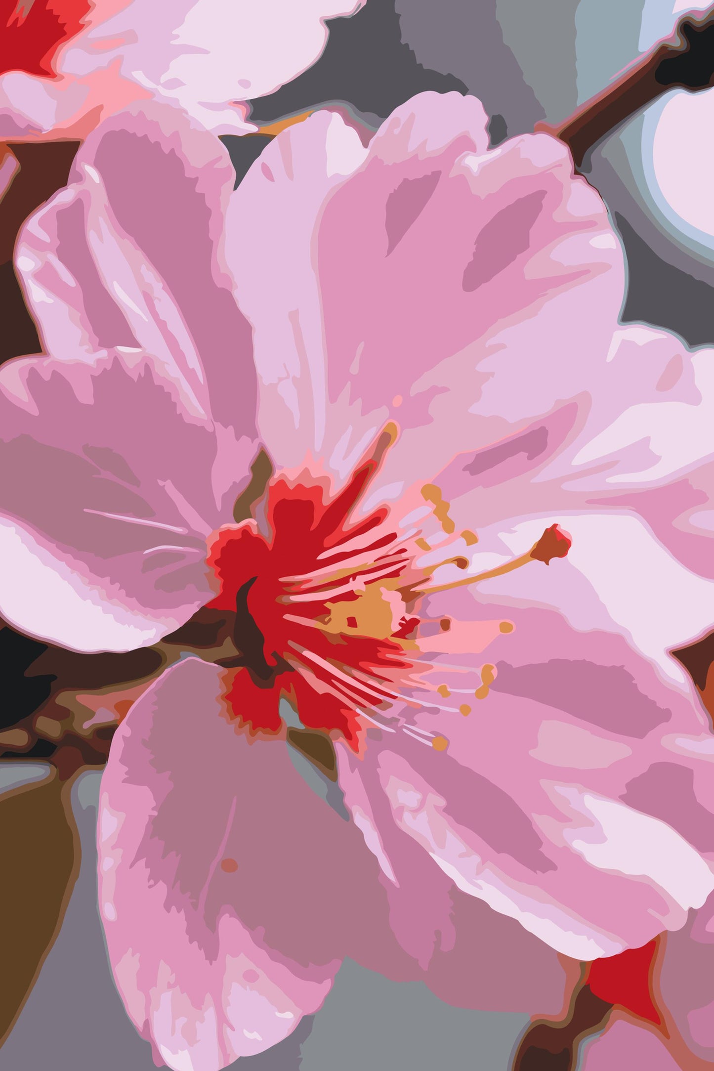 Paint by number - Kirsebærblomst