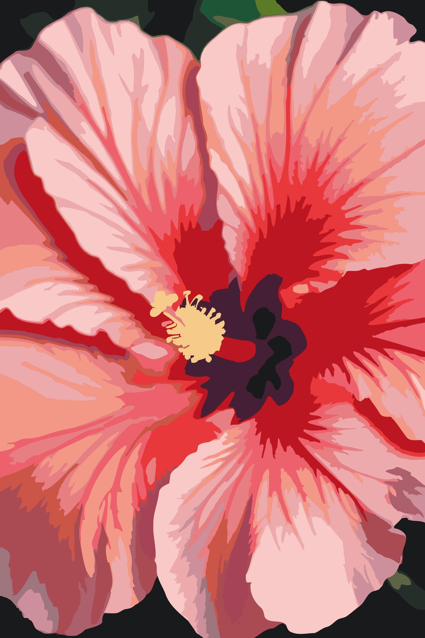 Paint by number - Hibiscusblomst