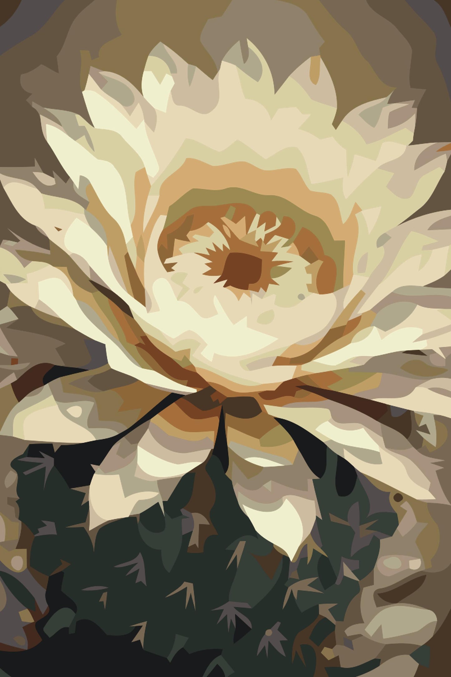 Paint by number - Kaktusblomst