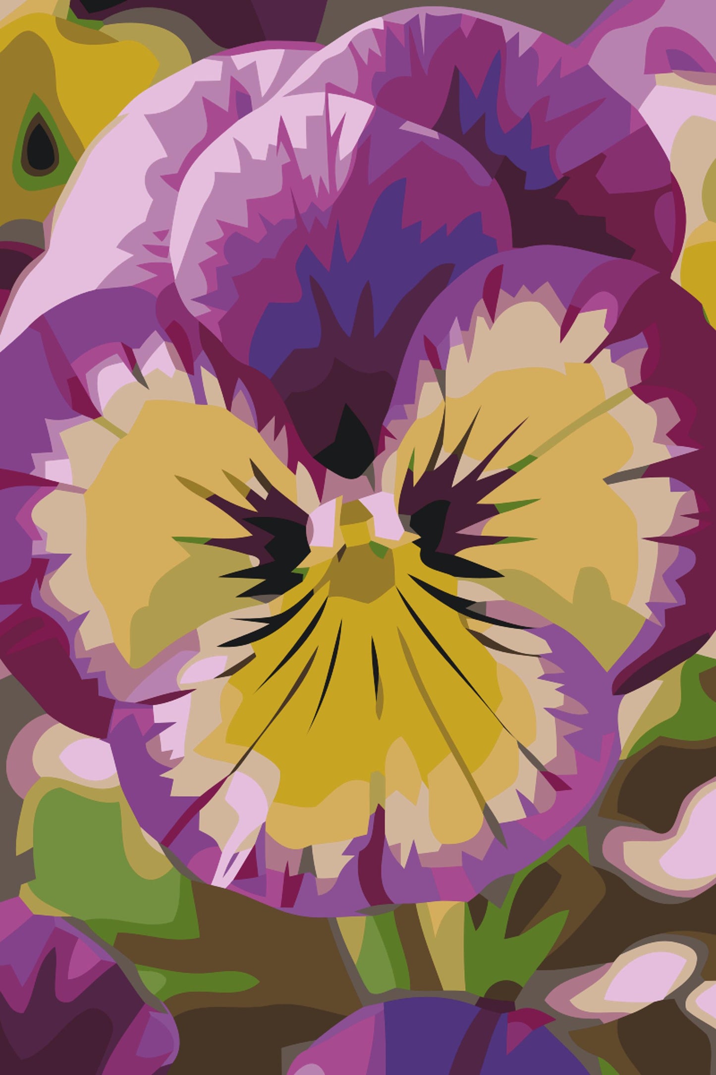 Paint by number - Stedmoderblomst