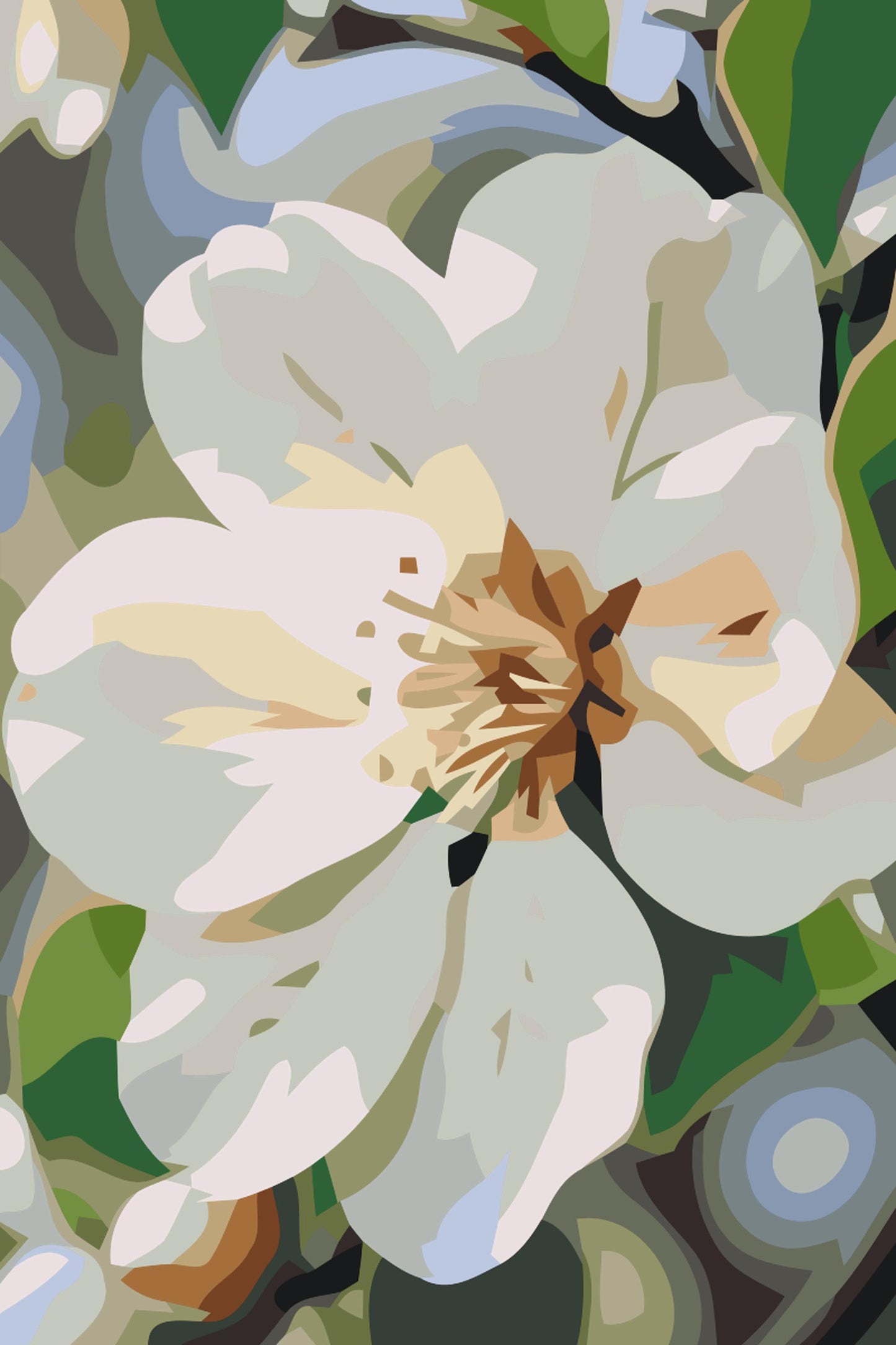 Paint by number - Æbleblomst