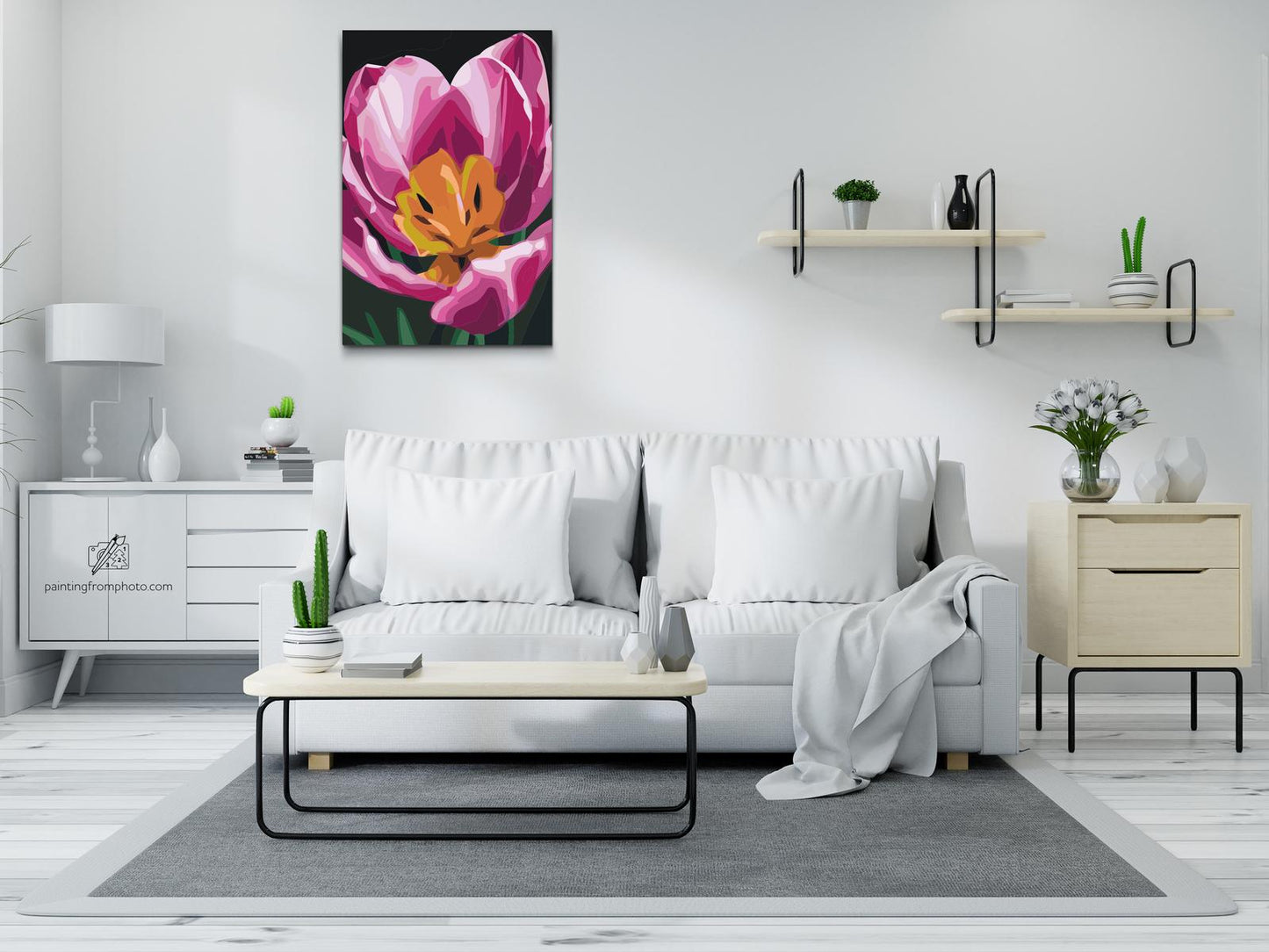 Paint by number - Tulipanblomst
