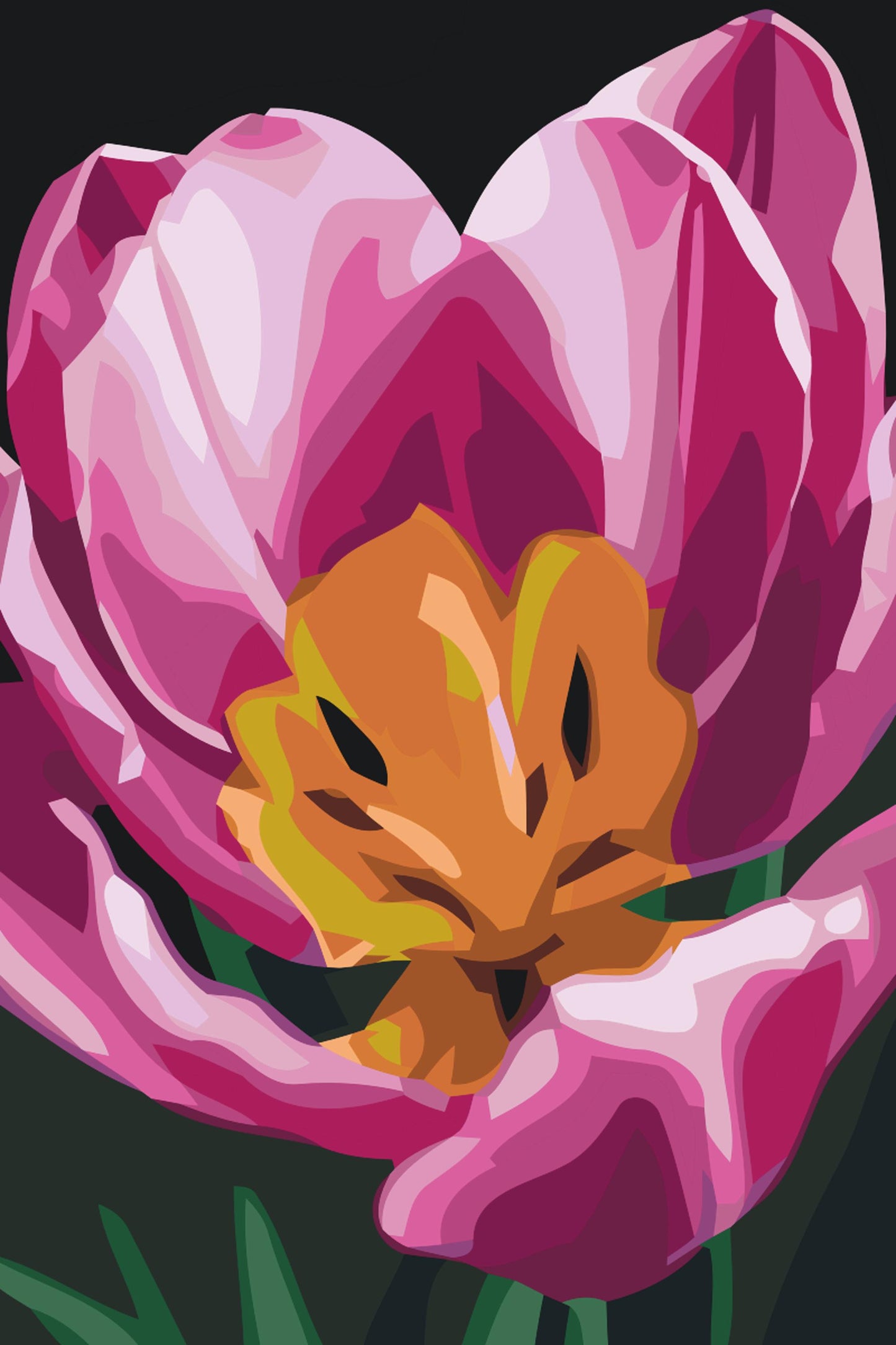 Paint by number - Tulipanblomst