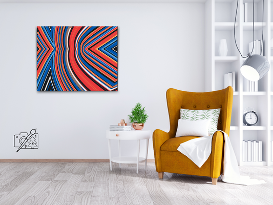 Paint by number - Abstrakt baggrund