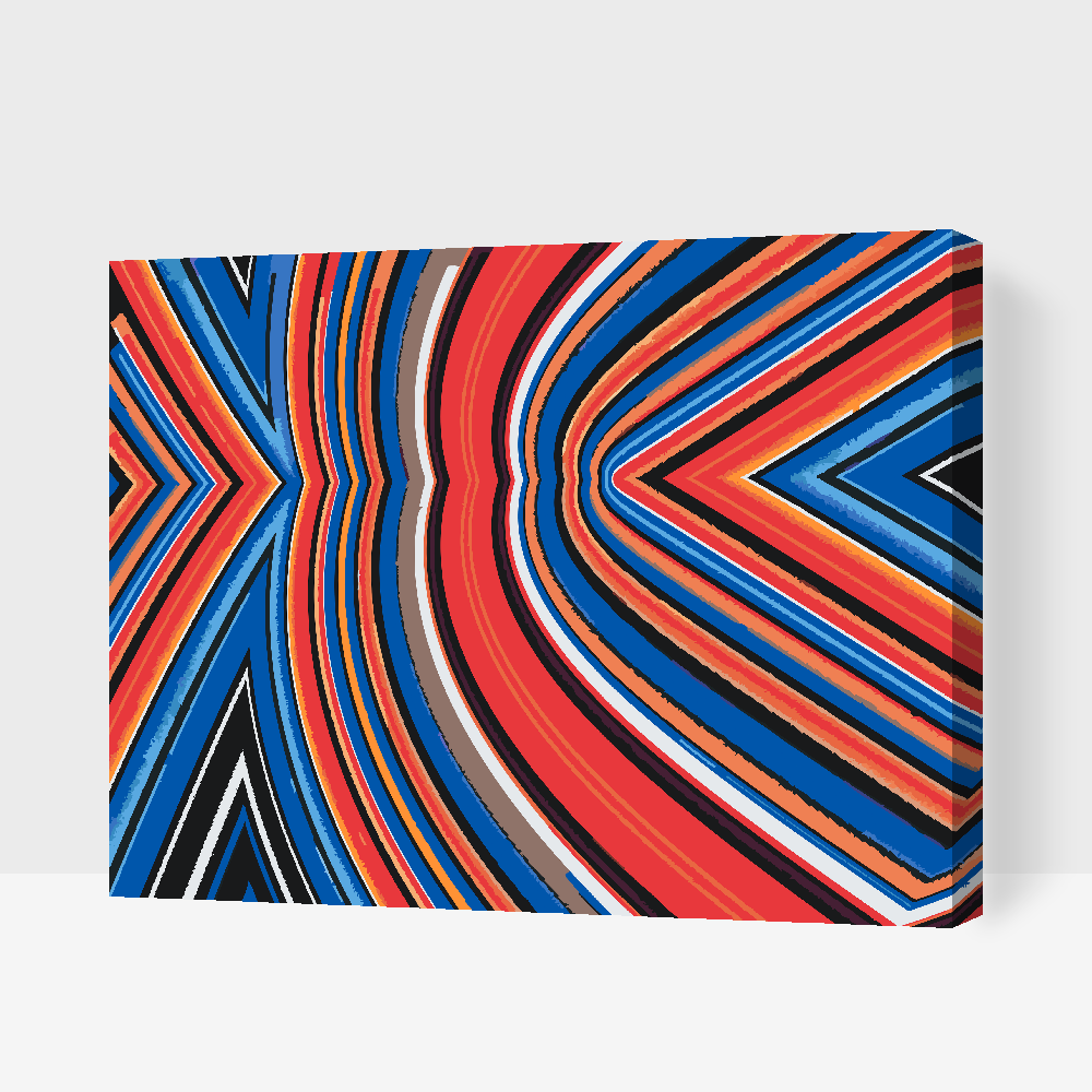 Paint by number - Abstrakt baggrund