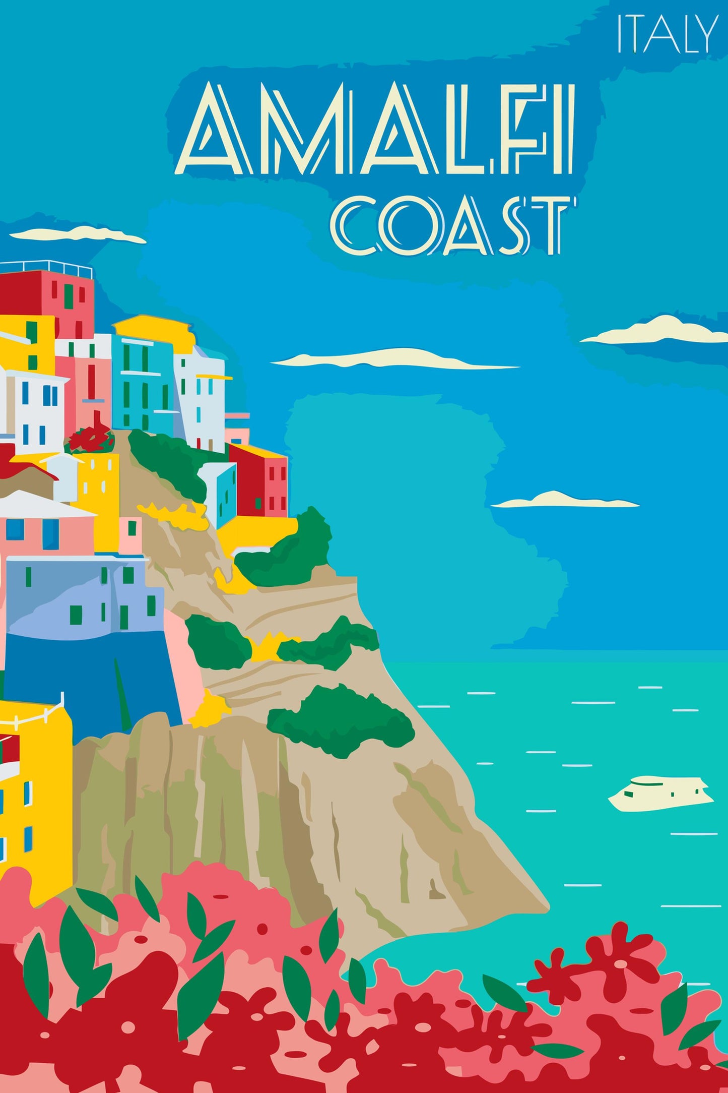 Paint by number - Amalfi, Italien