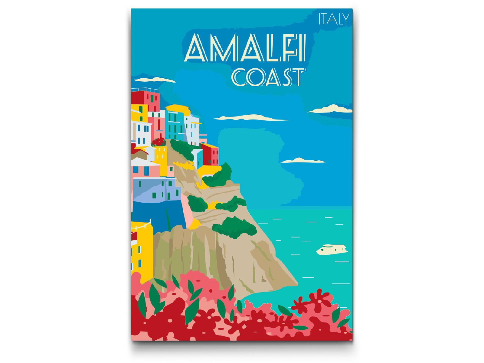 Paint by number - Amalfi, Italien