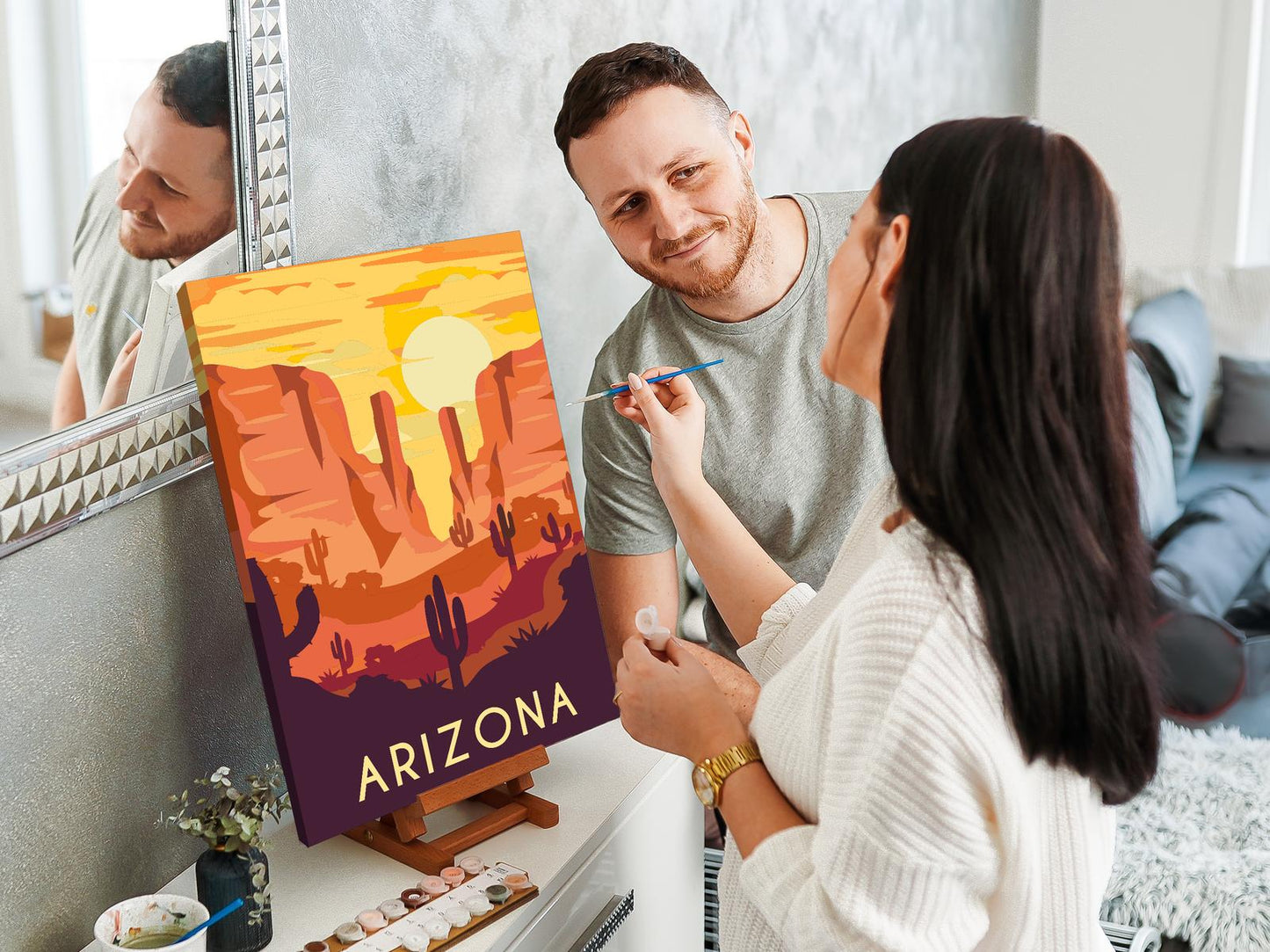 Paint by number - Arizona, USA