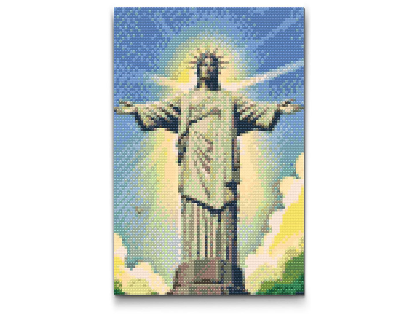 Diamond Paint - Jesusstatue på tæt hold