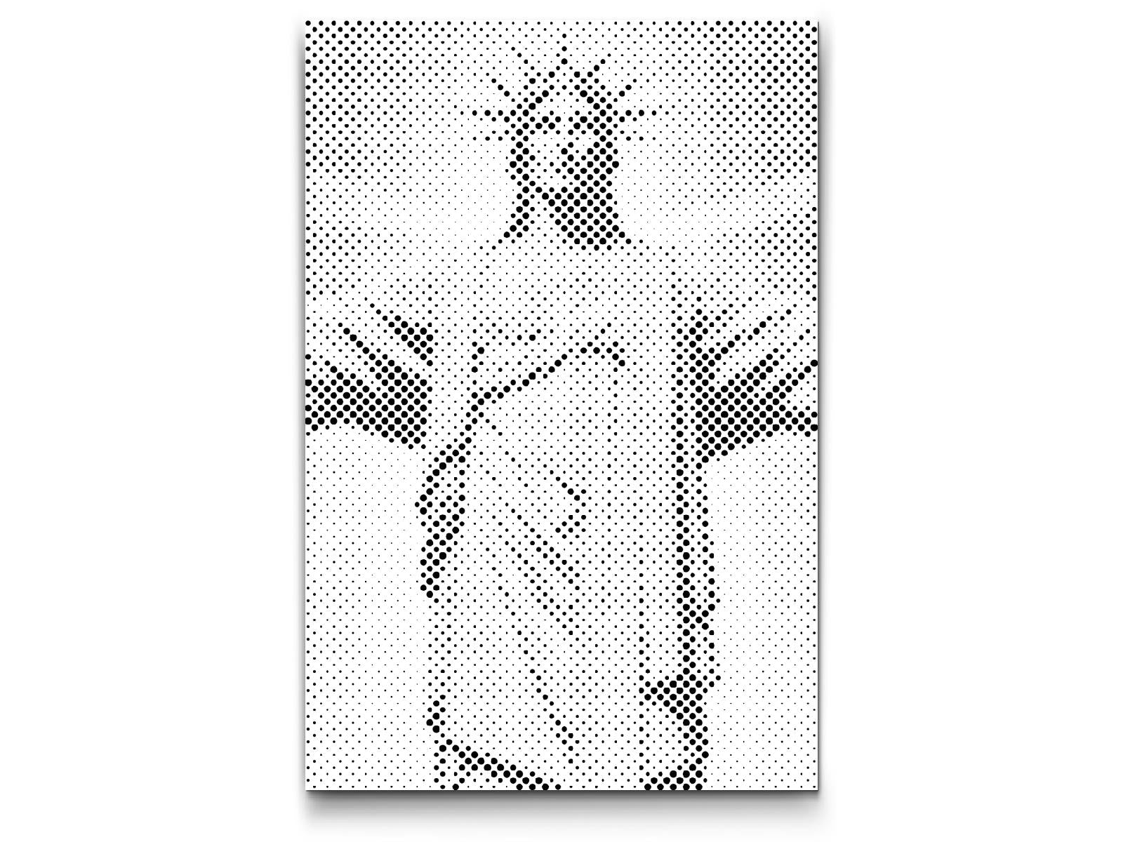 Dotting - Jesusstatue på tæt hold