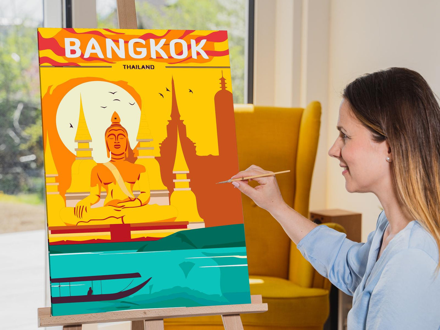 Paint by number - Bangkok, Thailand