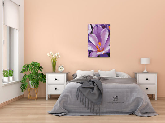 Paint by number - Krokusblomst