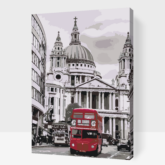Paint by number - London Bus